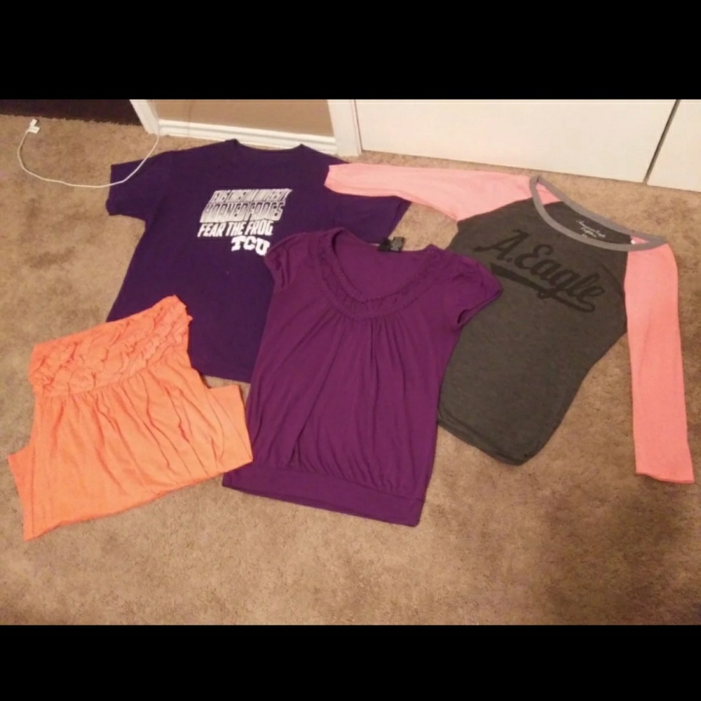 4 shirts all which are in great condition!